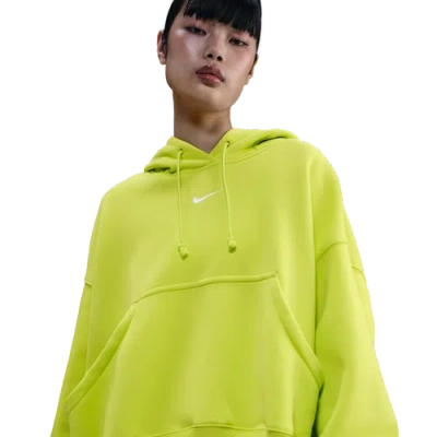 Nike Sportswear Phoenix Fleece Pullover Hoodie In Green