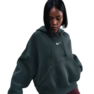 Nike Womens  Phnx Fleece Os Pullover Hoodie In Green