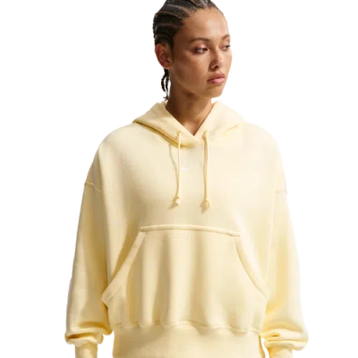 Nike Sportswear Phoenix Oversize Fleece Quarter Zip Top In Pink