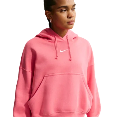 Nike Womens  Phnx Fleece Os Pullover Hoodie In Pink