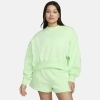 Nike Women's  Sportswear Phoenix Fleece Over-oversized Crew-neck Sweatshirt In Vapor Green/sail