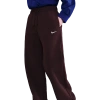 Nike Womens  Phoenix Fleece High Rise Wide Pants In Brown