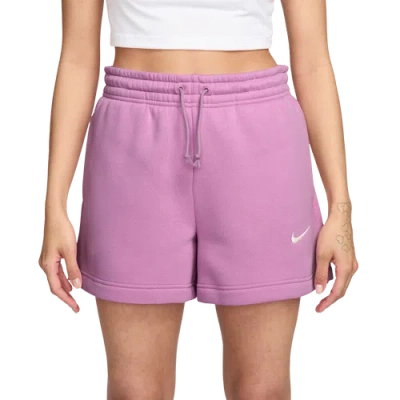 Nike Womens  Phoenix Fleece Mr Shorts In Pink