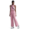 Nike Womens  Phoenix High Rise Wide Pants In Pink/white