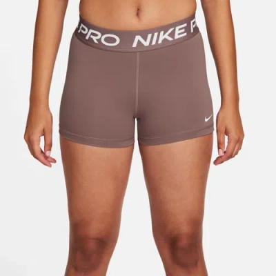 Nike Womens  Pro 365 3" Shorts In White/grey