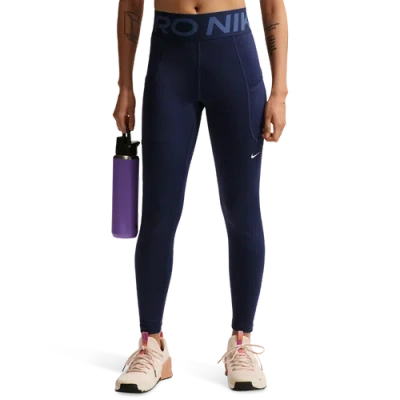 Nike Womens  Pro Dri-fit High Rise Sclpt 7/8 Tights In Blue