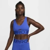 Nike Women's  Pro Indy Plunge Medium-support Padded Sports Bra In Hyper Royal/deep Royal/white