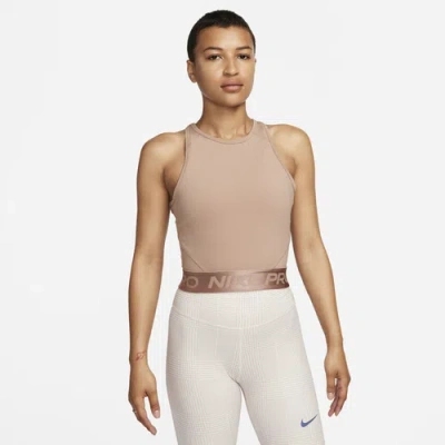 Nike Womens  Shades Drifit Crop Top In Brown