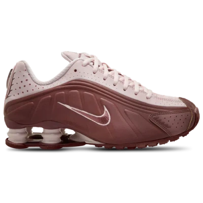 Nike Shox R4 Sneakers In Barely Rose/red Sepia