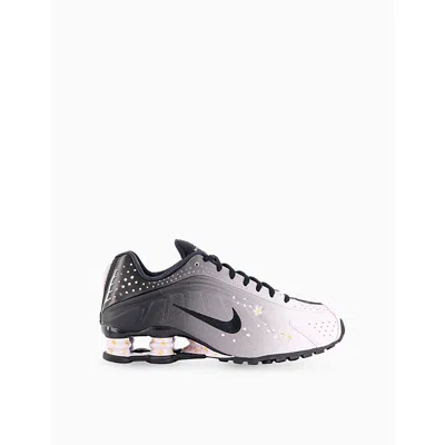 Nike Womens Regal Pink Black Black R Shox R4 Leather And Mesh Low-top Trainers