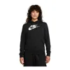 Nike Women's  Sportswear Club Fleece Logo Pullover Hoodie In Black