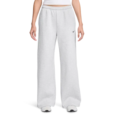 Nike Womens  Studio Fleece Std Wide Leg Pants In Black