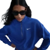 Nike Sportswear Phoenix Fleece Crop Sweatshirt In Blue