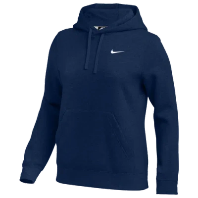 Nike Womens  Team Club Fleece Hoodie In Blue