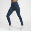 Nike Universa Dri-fit Medium Support High Waist Leggings In Armory Navy/black