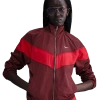 Nike Women's Windrunner Loose Uv Woven Full-zip Jacket (plus Size) In University Red/dark Team Red