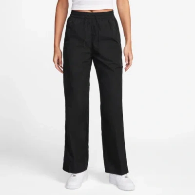 Nike Womens  Windrunner Woven Hr Oh Pants In Black/white