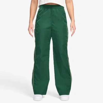 Nike Womens  Windrunner Woven Hr Oh Pants In Gorge Green/sail