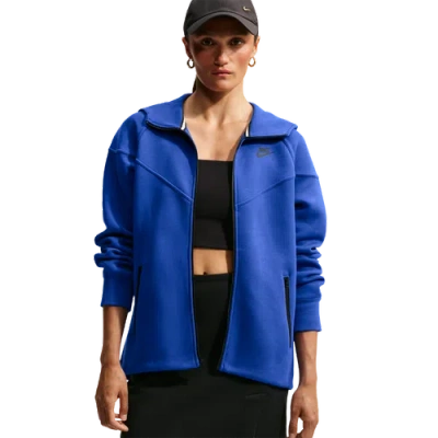Nike Womens Nsw Tech Fleece Wr Full-zip Hoodie In Blue