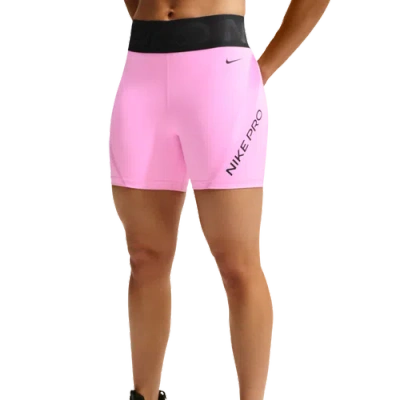 Nike Womens Pro Dri-fit Sculpt 5in Short In Pink