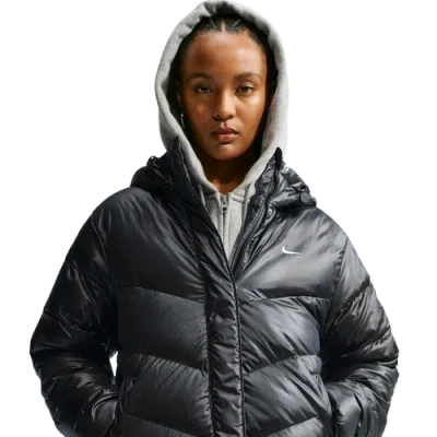 Nike Womens Storm-fit Down Windpuffer Warmer Jacket In Black