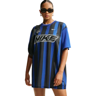 Nike Womens Striped Jersey Mini Dress