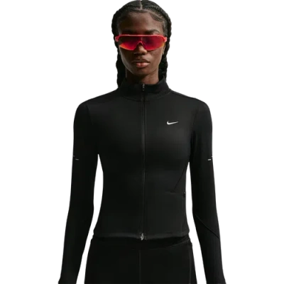 Nike Womens Swift Dri-fit Full-zip Jacket In Black