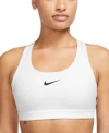 Nike Dri-fit Swish High Support Sports Bra In White