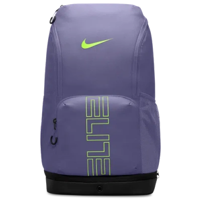 Nike Womens Varsity Elite Backpack In Dusty Amethyst/volt/black