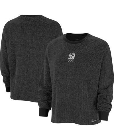 Nike Women'sâ Charcoal La28 Summer Olympics Yoga Oversized Pullover Sweatshirt