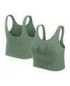 Nike Women'sâ Green Oregon Ducks Performance Longline Sports Bra