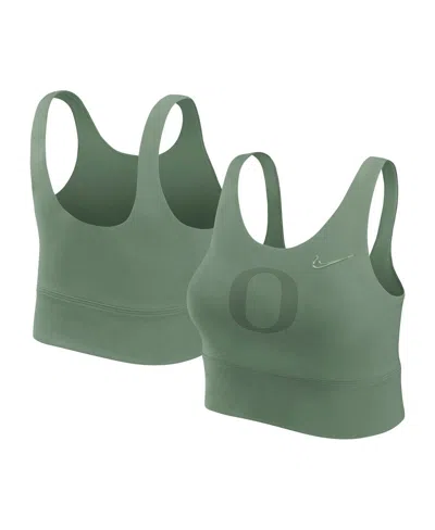 Nike Women'sâ Green Oregon Ducks Performance Longline Sports Bra