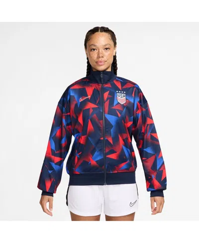 Nike Women'sâ Navy Uswnt 2025 Academy Pro Anthem Performance Full-zip Jacket In Multi