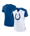 Nike Women'sâ White/royal Indianapolis Colts Impact Exceed Performance Notch Neck T-shirt In Blue
