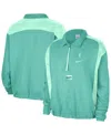 Nike Women's Mint New York Liberty Basketball Fleece Quarter-zip Performance Pullover In Green