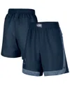 Nike Women's Navy Indiana Fever Fly Basketball Tri-blend Fleece Shorts In Blue