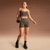 Nike Women'sskims Matte High-waisted 3" Boyshorts In Black