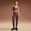 Nike Women'sskims Matte High-waisted V-line 26" Leggings In Black