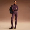 Nike Women'sskims Matte High-waisted V-panel Straight Leggings In Red