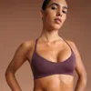 Nike Women'sskims Matte Micro-scoop Bra In Red
