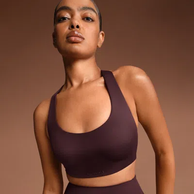 Nike Women'sskims Shine Racerback Bra In Purple