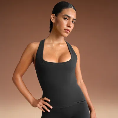 Nike Women'sskims Vintage Seamless Racerback Tank Top In Black
