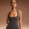 Nike Women'sskims Vintage Seamless Racerback Tank Top In Brown