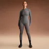 Nike Women'sskims Weightless Layers High-waisted V-panel Leggings In Gray