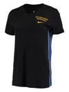 Nike Wonba Golden State Warriors V-neck T-shirt In Black