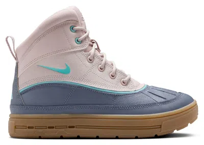 Pre-owned Nike Woodside 2 High Denim Turquoise Sneakers In Platinum Violet/light Carbon/gum Light Brown