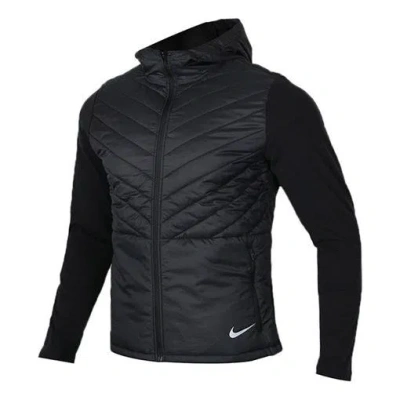 Nike Woven Hooded Stay Warm Casual Sports Jacket Black
