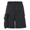 Nike Woven Unlined Cargo Solid Color Shorts Black