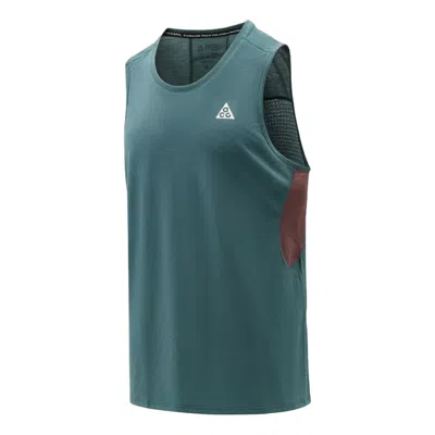 Nike X Acg Solar Chase Dri-fit Adv Tank Top 'mineral Slate Tatoo' In Blue