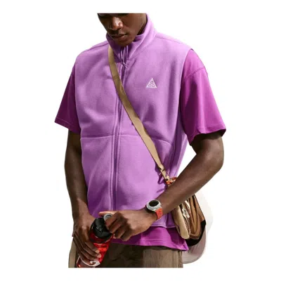 Nike X Acg Wolf Tree Full-zip Vest 'monarch Purple Bold Berry Summit White'
